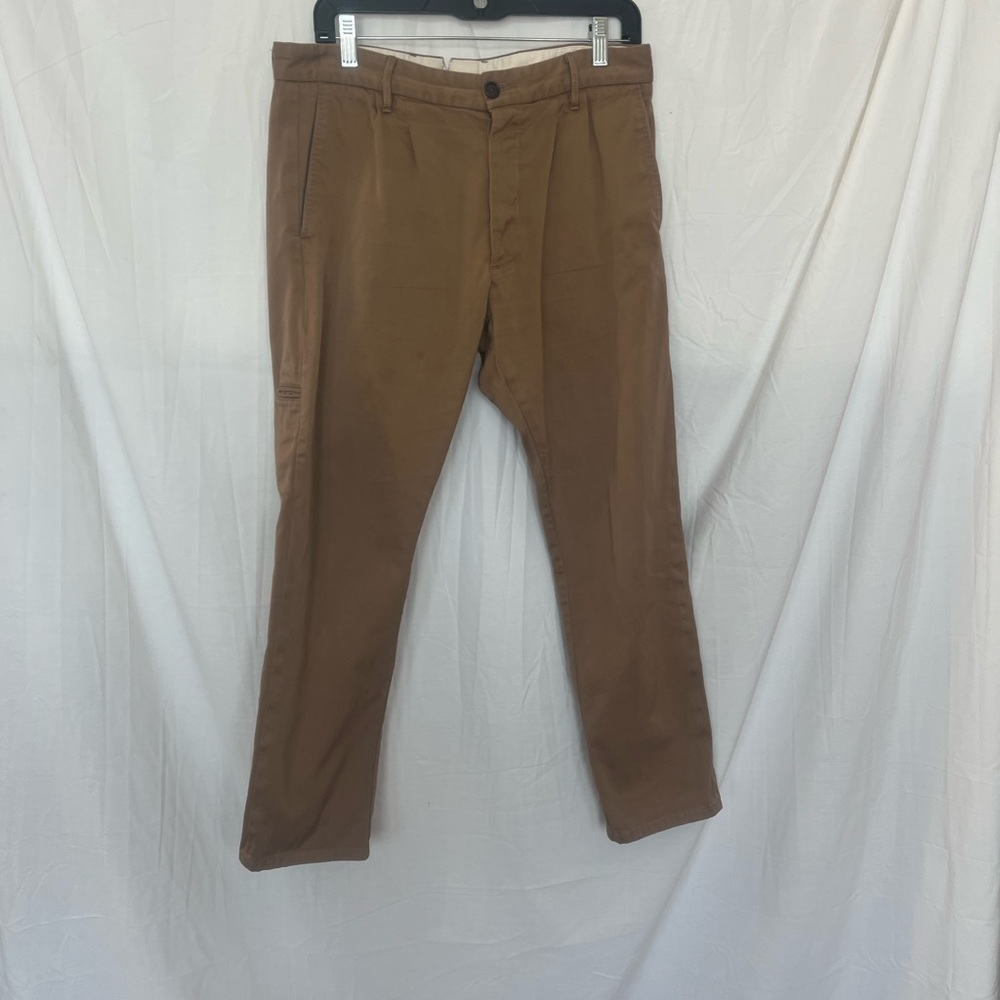 Fortela Pants Khaki Tan Italian Button Fly Size 32.